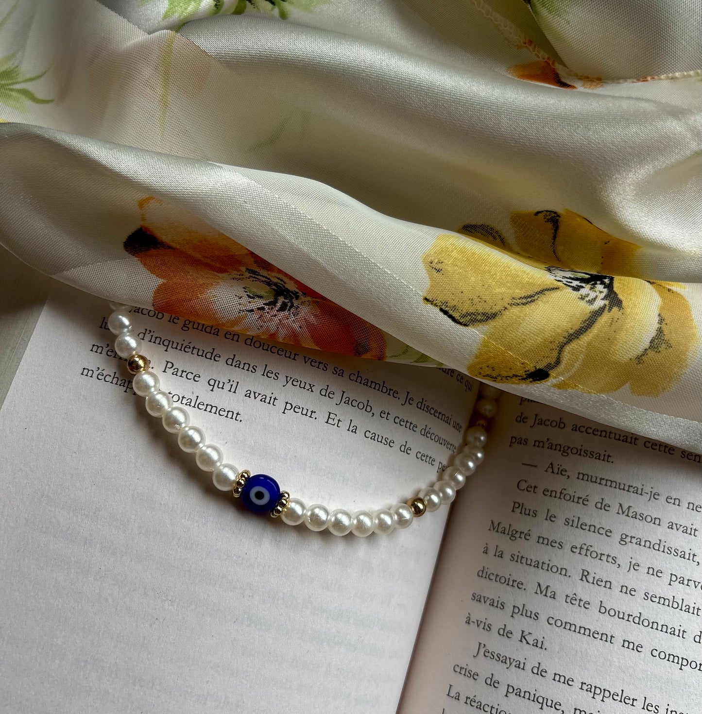 ✨Collier perle œil de protection✨